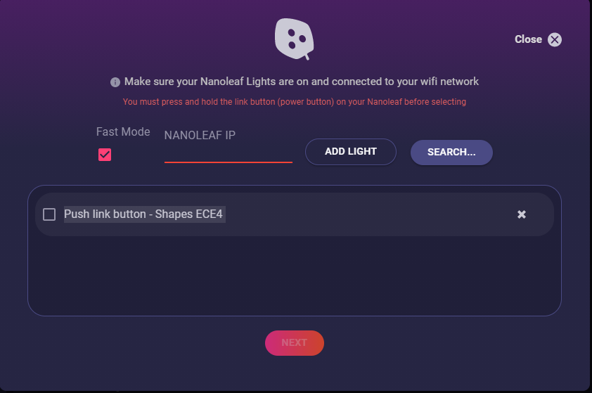 Issue with Nanoleaf Setup - Support - Lumia
